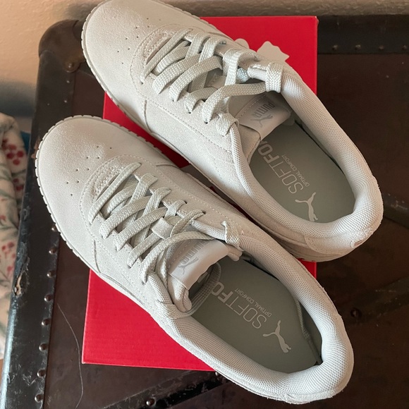 PUMA Carina 2.0 gray suede - Picture 1 of 4